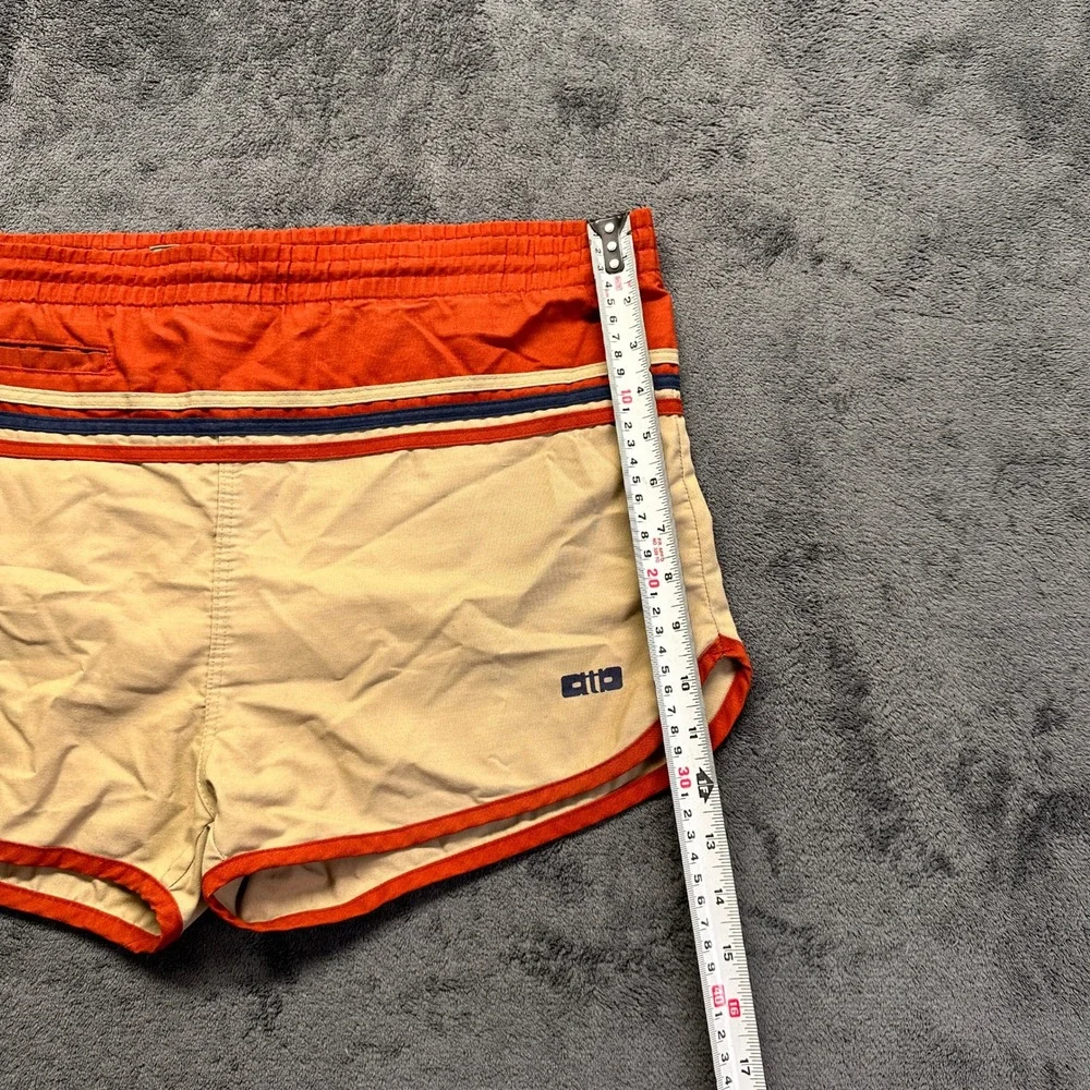 Vintage Sprinter Shorts Mens M atb Tan Orange Vintage 70s Gym Track Running
